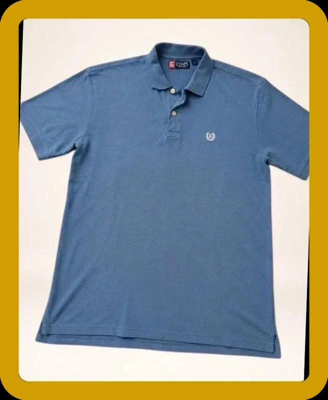 Polo Chaps Ralph Lauren bleu chiné Homme L